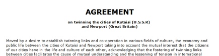 Click on image to enlarge the twinning agreement